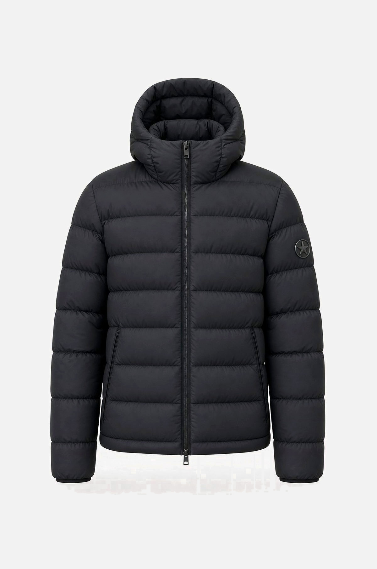 Herren Steppjacke Basic, schwarz